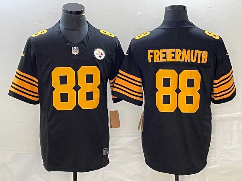 Men's Pittsburgh Steelers #88 Pat Freiermuth Black Yellow 2023 FUSE Color Rush Stitched Nike Limited Jersey,We sell and wholesale Men's Pittsburgh Steelers #88 Pat Freiermuth Black Yellow 2023 FUSE Color Rush Stitched Nike Limited Jersey on line form chian!